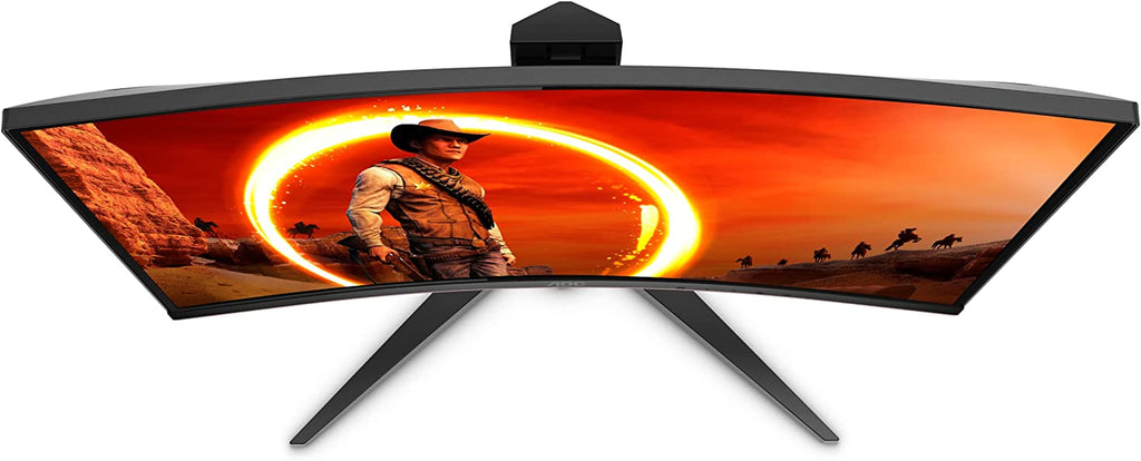 LeakEm Electronics C24G1A 24-inch curved frameless gaming monitor with FHD resolution, 165Hz refresh rate, and 1500R curvature.