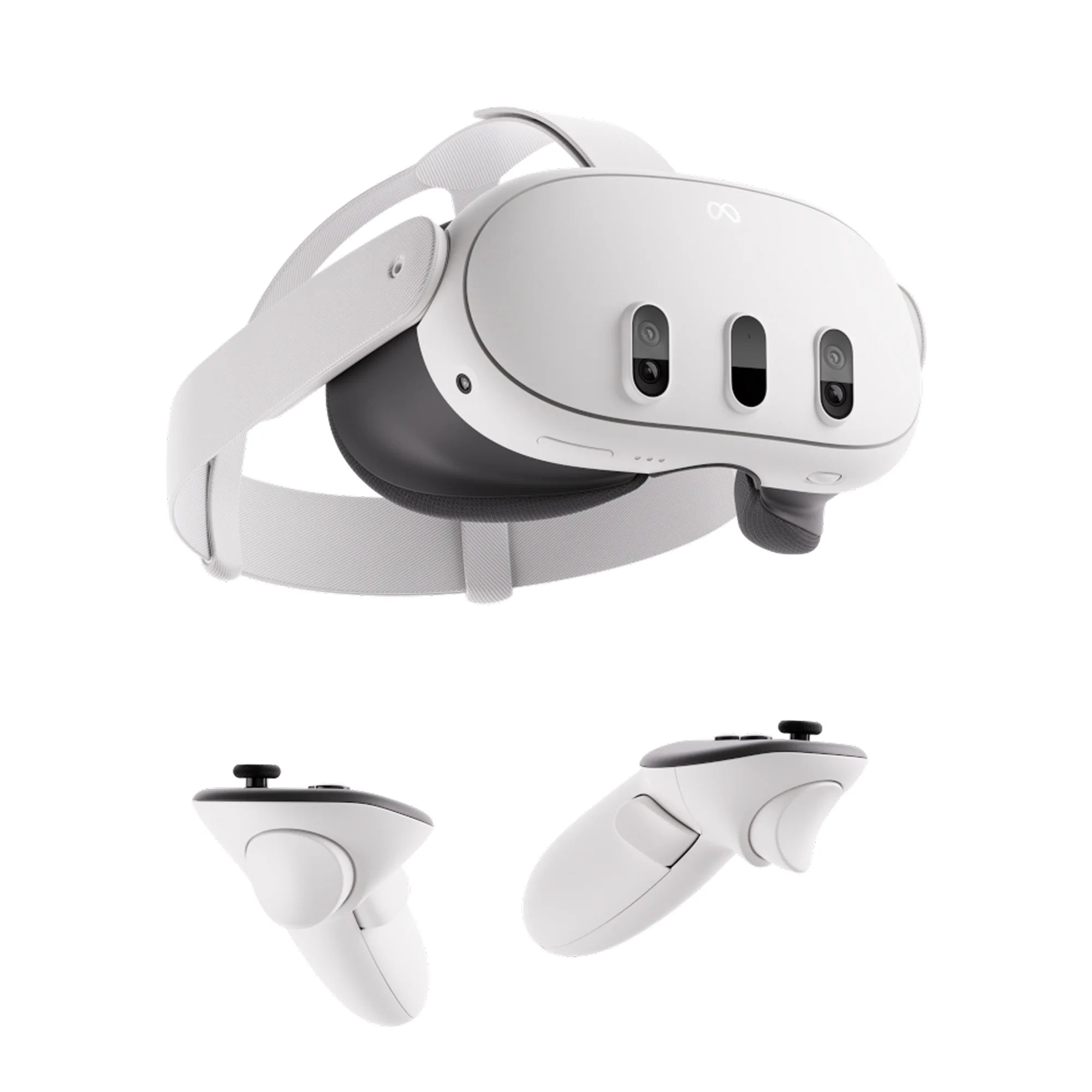 Quest 3 512GB mixed reality headset by LeakEm Electronics, showing the sleek design with adjustable straps and display screen