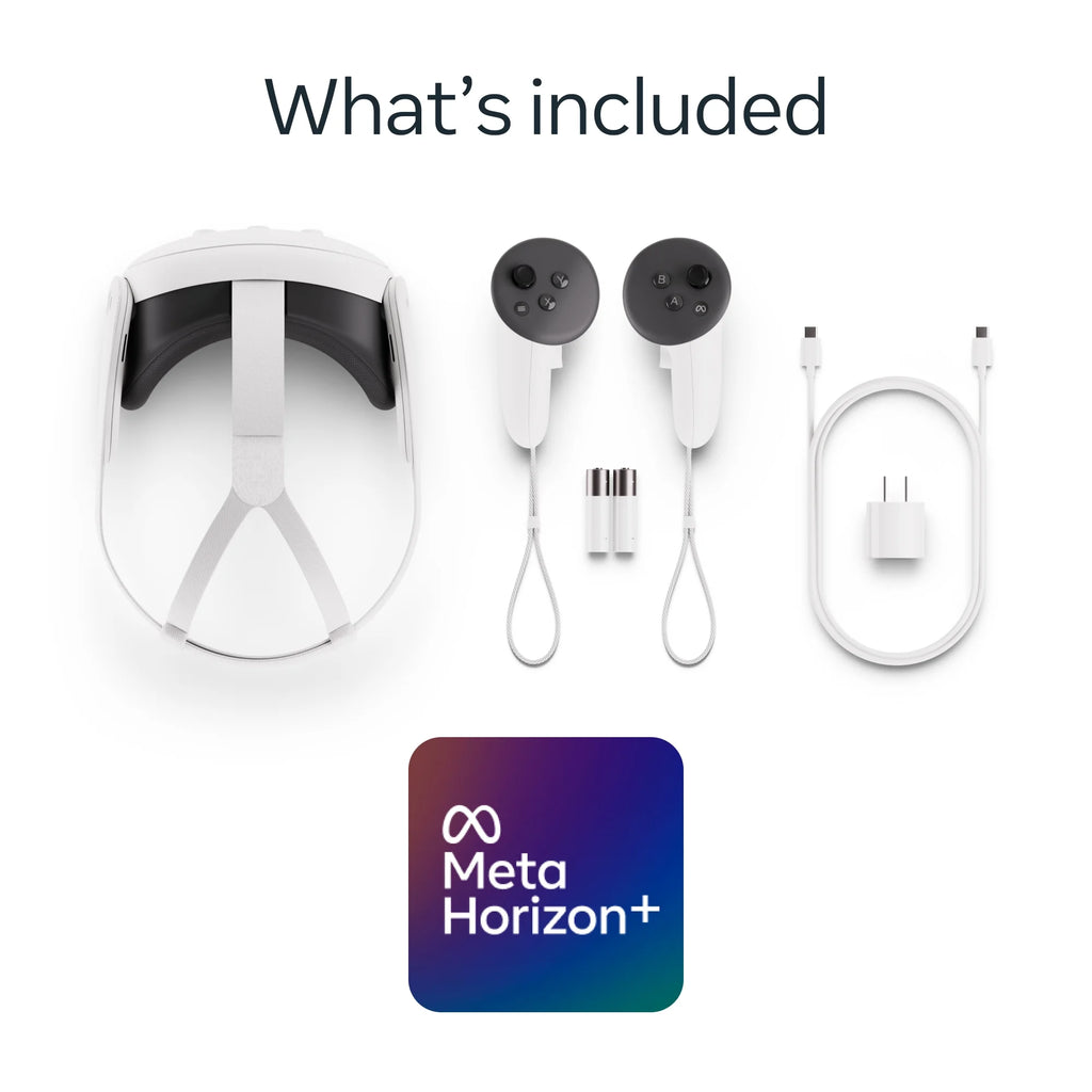Quest 3 512GB mixed reality headset by LeakEm Electronics, shown with sleek design and immersive display for virtual experiences.