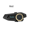 Bluetooth headset for motorcycle helmet by Dropshipman, showing sleek design and microphone for hands-free communication.